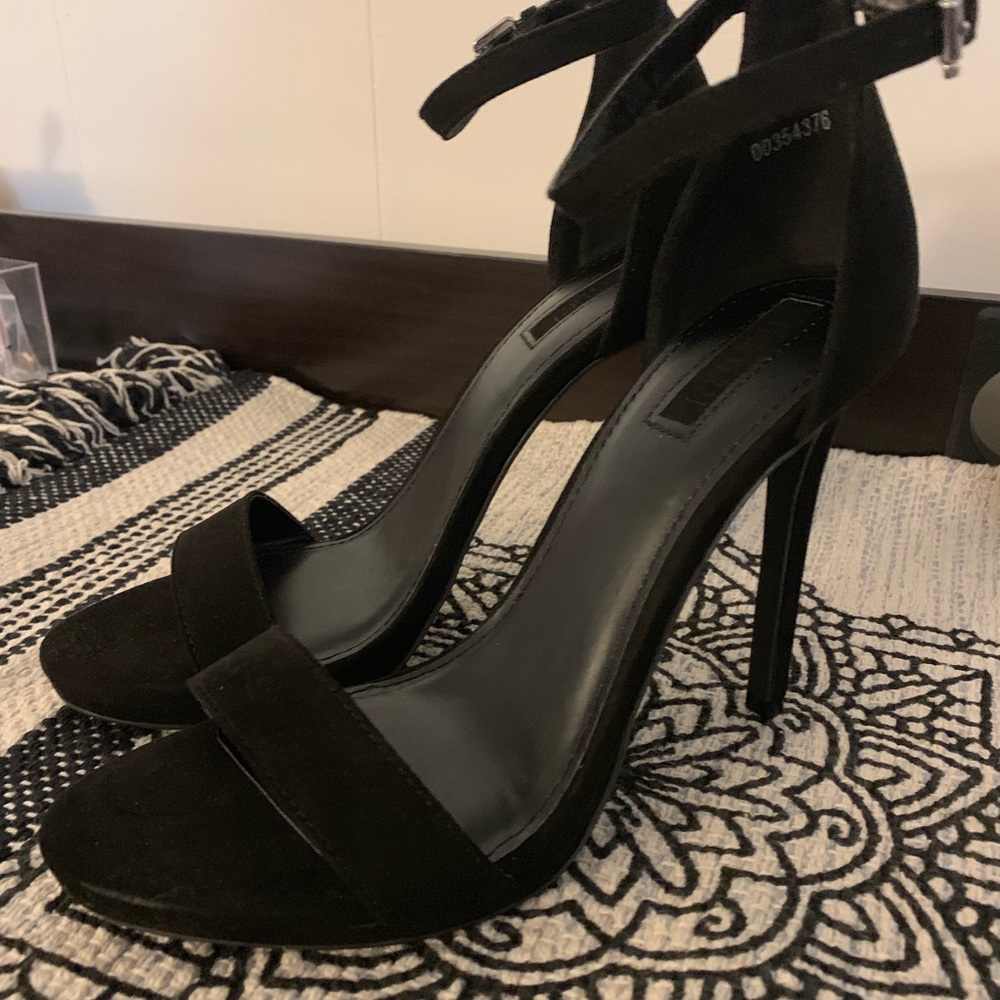 Black Strappy Heels
